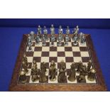 AN UNBOXED CHESS SET