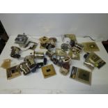 A BOX OF ASSORTED ELECTRICAL SWITCHES