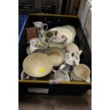 A QUANTITY OF ASSORTED CERAMICS TO INC COPELAND SPODE ETC