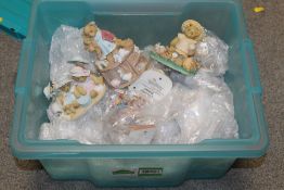 A BOX OF CHERISHED TEDDY FIGURES