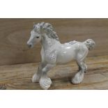 A BESWICK GREY CANTERING SHIRE
