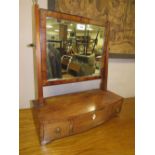 A SMALL 19TH CENTURY MAHOGANY DRESSING MIRROR