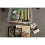 A BOX OF ASSORTED HORSE RACING RELATED BOOKS ETC