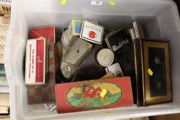 A QUANTITY OF COLLECTABLE TINS ETC