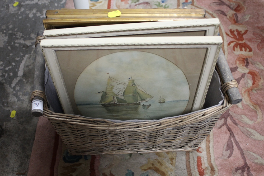 A PAIR OF FRAMED AND GLAZED COASTAL WATERCOLOURS, COUNTRY LANDSCAPE ETC (6) - Image 4 of 4