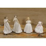 FOUR ROYAL DOULTON FIGURINES TO INC CATHARINE
