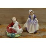 A ROYAL DOULTON FIGURINE 'HOME AGAIN' HN2167 TOGETHER WITH DINKY DO (2)