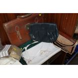 A COLLECTION OF PERSONAL EFFECTS TO INCLUDE A VINTAGE SCHOOL SATCHEL BELONGING TO LALAGE J BOWN,