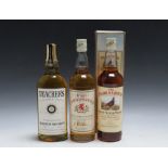 3 BOTTLES OF WHISKY CONSISTING OF 1 BOTTLE OF TEACHER'S HIGHLAND CREAM, 1 bottle of High