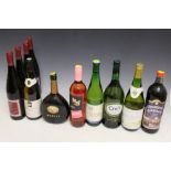 11 ASSORTED BOTTLES OF WINES ETC TO INCLUDE 1 BOTTLE OF 2000 CHABLIS 1ER CRU MONTMAINSDOMAINE JEAN