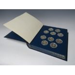 THE OFFICIAL HISTORY OF THE OLYMPIC GAMES LIMITED EDITION SOLID SILVER PROOF SET CONTAINING FIFTY