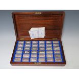 THE LORD MONTAGU COLLECTION OF GREAT CAR INGOTS IN FITTED WOODEN DISPLAY CASE COMPLETE WITH