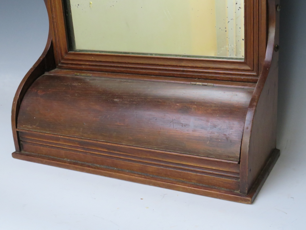 A LATE 19TH / EARLY 20TH CENTURY TABLE TOP ADVERTISING MIRROR, with drawer at base, 'W. Johnson & - Image 3 of 7