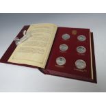 THE CHURCHILL CENTENARY TRUST STERLING SILVER PROOF EDITION COIN SET CONSISTING OF 24 COINS BY