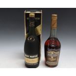 1 BOTTLE OF REMY MARTIN VSOP FINE CHAMPAGNE COGNAC IN ORIGINAL BOX, together with 1 bottle of