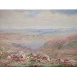 BERTRAM MORRISH. British school, an early 20th century extensive coastal moorland scene 'Nr.