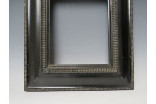 a-19th-century-ebonised-dutch-frame-frame-w-8-5-cm-rebate-20-x-25-cm