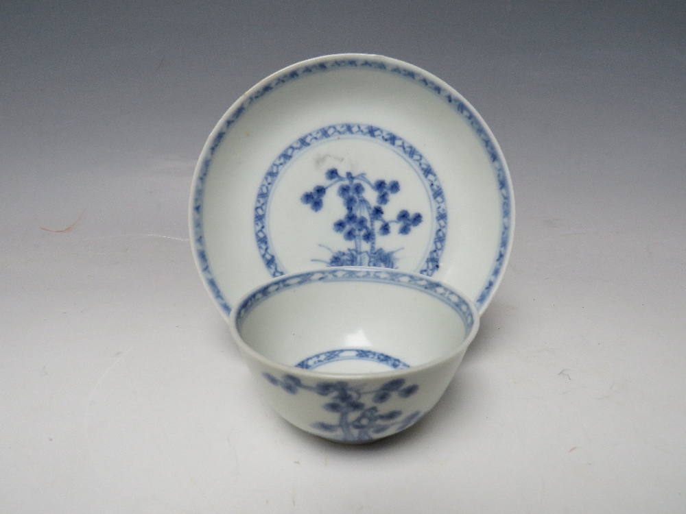 A NANKING CARGO TEA BOWL AND SAUCER, the saucer retaining Christie's paper label, saucer Dia. 12 cm