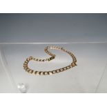 A 9 CT GOLD FLAT LINK BRACELET, approximate L 19 cm, approximate weight 3.85 g