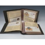 THE GREAT EXPLORERS LIMITED EDITION STERLING SILVER MEDALS CONSISTING OF FIFTY FIRST DAY COVER STYLE