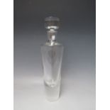 A VERA WANG FOR WEDGWOOD 'ILLUSION' DECANTER, clear and frosted glass design, H 34 cm