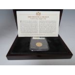A FRENCH 20 FRANCS GOLD LUCKY ANGEL COIN 1875. with certificate and wooden case