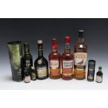 1 BOTTLE OF THREE BARRELS VSOP BRANDY, together with 2 bottles of southern comfort, 1 bottle of