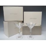 EIGHT STUART CRYSTAL STRATA PATTERN MARTINI GLASSES DESIGNED BY JASPER CONRAN