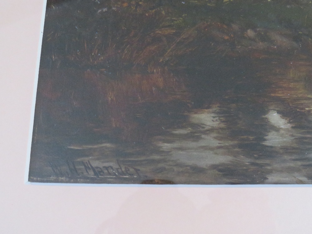 WILLIAM HENRY MANDER (1850-1922). Evening After Rain', oil on canvas, signed lower left, framed - Image 4 of 5