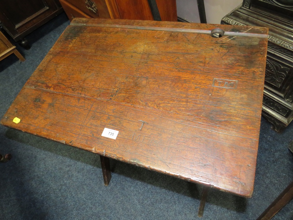 A PAIR OF VINTAGE FOLDING DESKS - Image 2 of 5