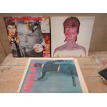 DAVID BOWIE - CHANGES GATEFOLD, ALLADIN SANE GATEFOLD AND A COPY OF ISOLAR 1976