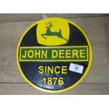 ***A JOHN DEERE WALL PLAQUE**