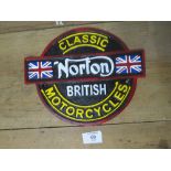 ***A NORTON CLASSIC BRITISH MOTORCYCLES PLAQUE**