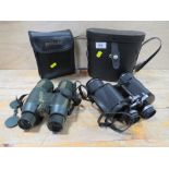 TWO CASED PAIRS OF BINOCULARS