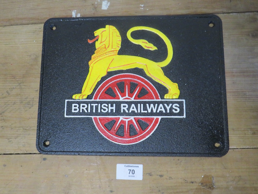 ***A BRITISH RAILWAYS LION PLAQUE**