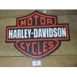 ***A HARLEY DAVIDSON MOTORCYCLE PLAQUE**