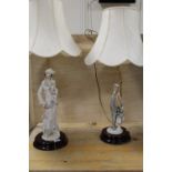 TWO GUISEPPE ARMANI FLORENCE FIGURATIVE TABLE LAMPS