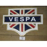 ***A VESPA UK FLAG PLAQUE**