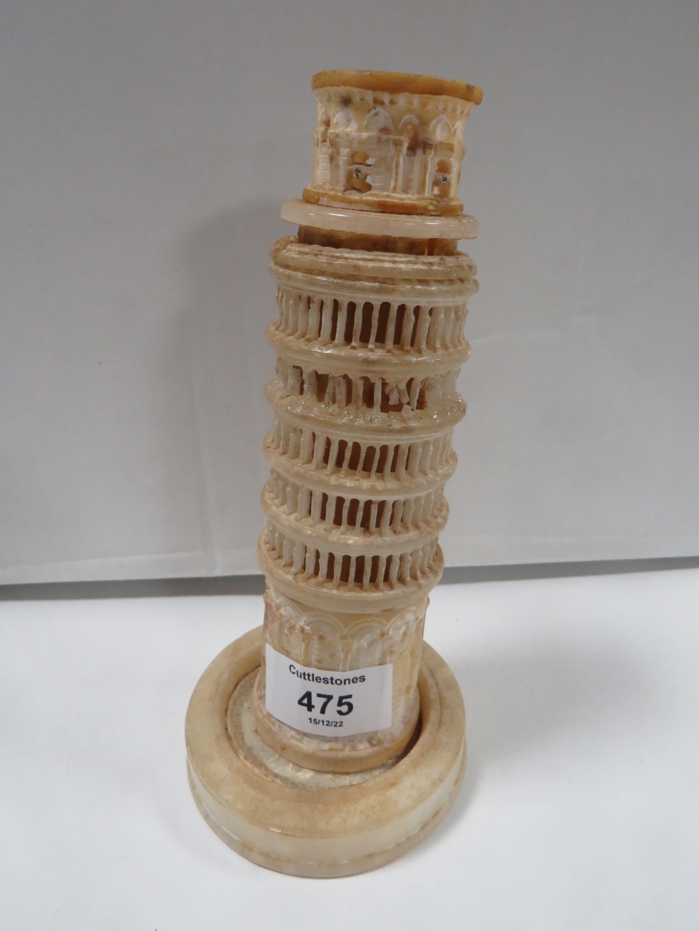 A GRAND TOUR STYLE MODEL OF THE LEANING TOWER OF PISA A/F - Image 2 of 3