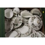 A TRAY OF WEDGWOOD STRAWBERRY HILL DINNER WARE