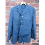 A TWO PIECE RAF UNIFORM - JACKET SIZE AS LABELLED - 116R / SL86 / L79