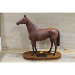 A BESWICK FIGURE OF RED RUM - MARKED AS A SECOND