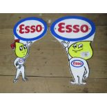 ***A PAIR OF ESSO BOY AND GIRL PLAQUES**