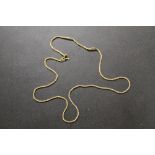 A HALLMARKED 9CT GOLD ROPE TWIST CHAIN - APPROX WEIGHT 3.3 G