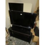A PANASONIC 31" VIERA TV WITH STAND AND ANOTHER PANASONIC 31" TV - HOUSE CLEARANCE