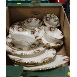 A TRAY OF ROYAL ALBERT CELEBRATION CHINA