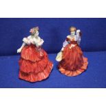 TWO ROYAL DOULTON FIGURINES ""FOND FAREWELL"" AND ""JOY""