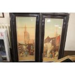 TWO FRAMED AND GLAZED INDIAN PICTURES