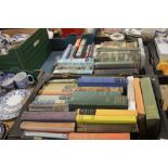 TWO TRAYS OF MAINLY HARDBACK BOOKS (TRAYS NOT INCLUDED)