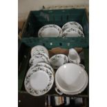 A QUANTITY OF SUTHERLAND DINNERWARE (TRAYS NOT INCLUDED)